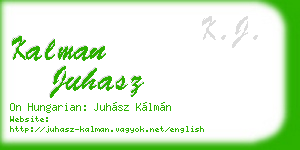 kalman juhasz business card